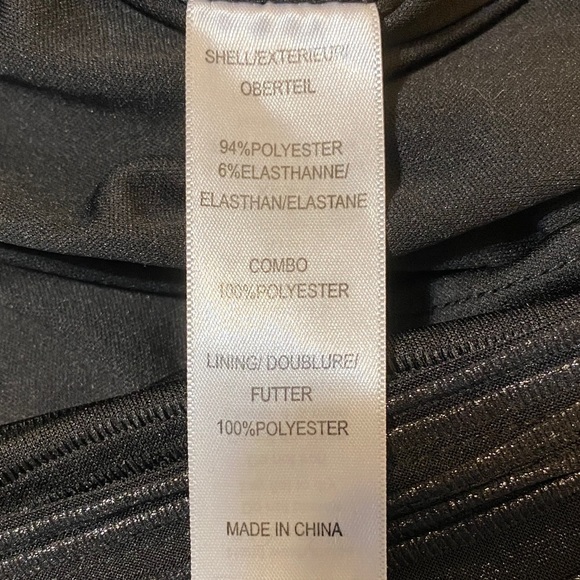 Hailey Logan by Adrianna Papell Black Silver Sparkle Bodycon Dress Large - Picture 9 of 10